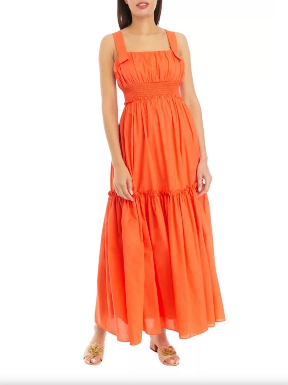 NWT Taylor Women's Sleeveless Square Neck Maxi Dress